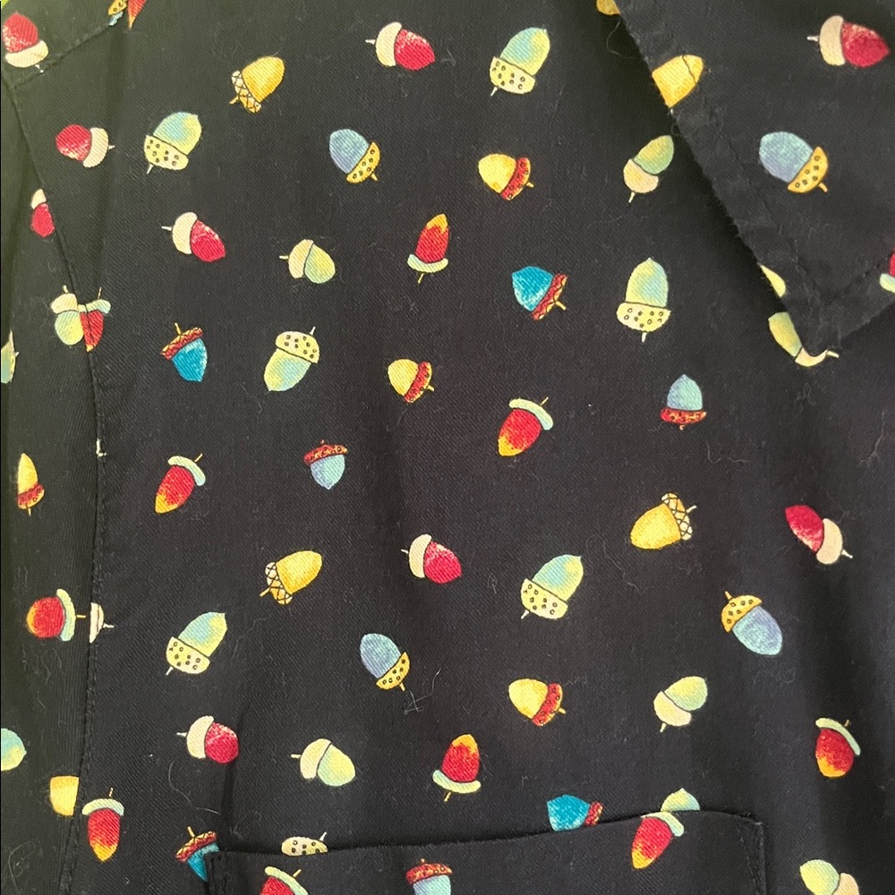 Like New Talbots Acorn Pattern Button-Down Shirt - image 4